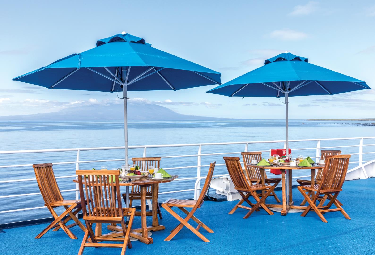 Deck chairs on National Geographic Endeavour II